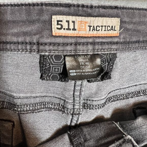 511 Tactical Jeans Mens 38x25 Gray Defender Flex Stretch Straight Utility Jeans - Picture 2 of 12
